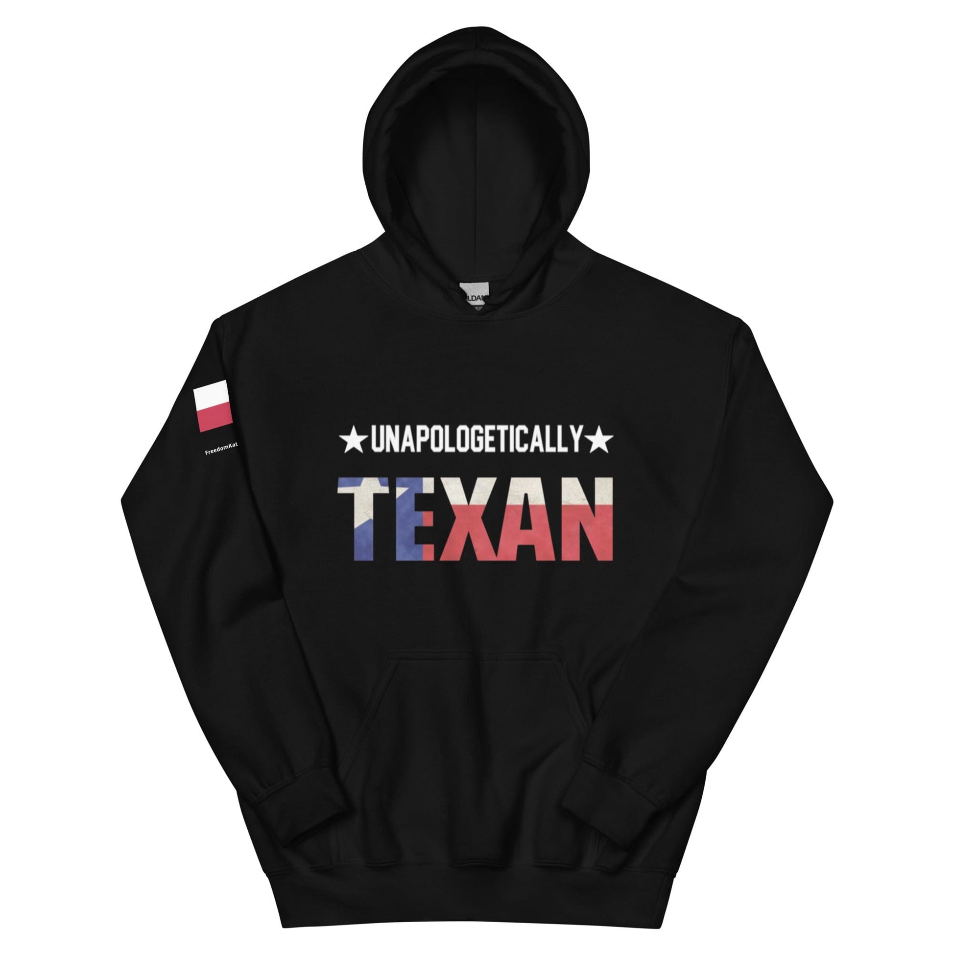 FreedomKat Designs Hoodie Black / S Unapologetically Texan Hoodie