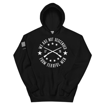FreedomKat Designs Hoodie Black / S We Are Not Descended From Fearful Men Hoodie