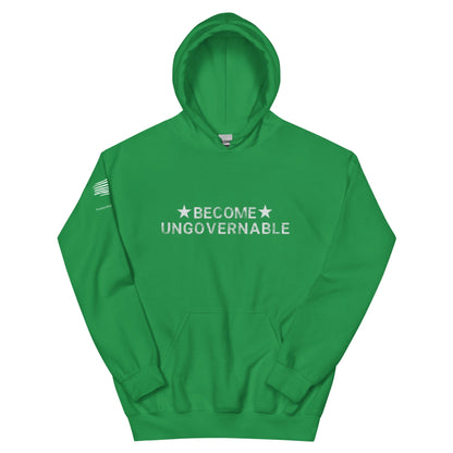 FreedomKat Designs Hoodie Irish Green / S Become Ungovernable Hoodie