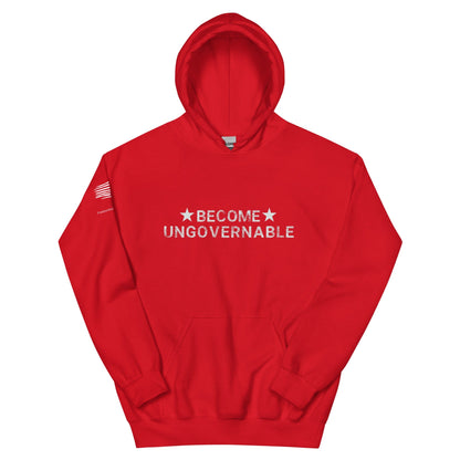 FreedomKat Designs Hoodie Red / S Become Ungovernable Hoodie
