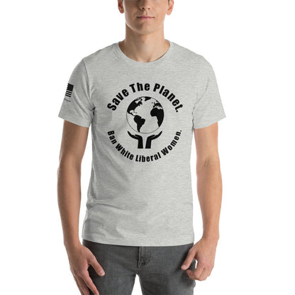 FreedomKat Designs, LLC Athletic Heather / S Ban White Liberal Women T-Shirt