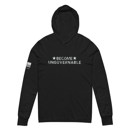 FreedomKat Designs, LLC Become Ungovernable Hooded long-sleeve tee