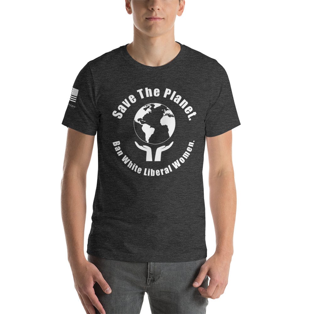 FreedomKat Designs, LLC Dark Grey Heather / S Ban White Liberal Women T-Shirt