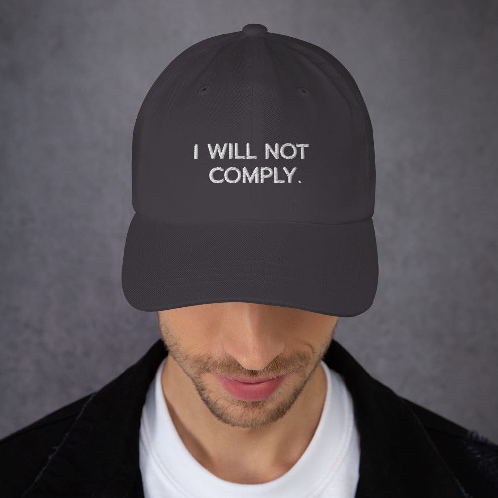 FreedomKat Designs, LLC Dark Grey I Will Not Comply Hat