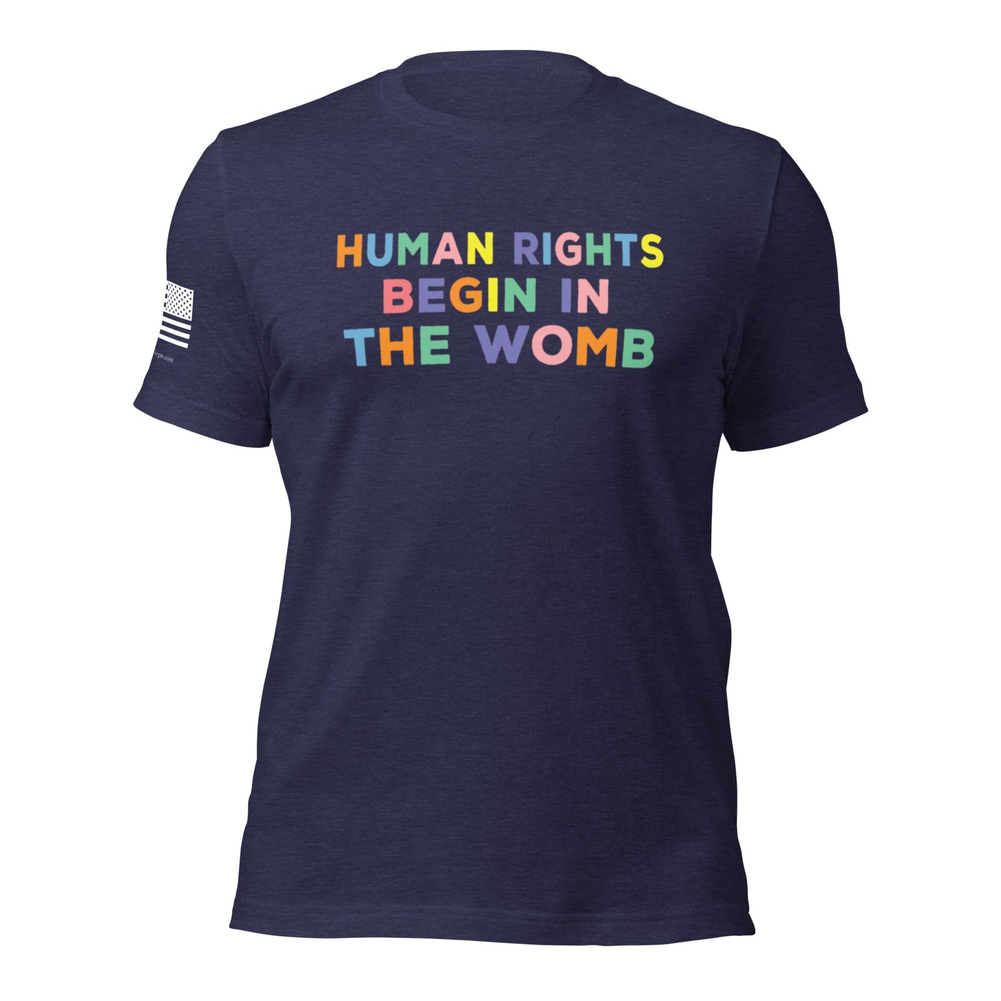 FreedomKat Designs, LLC Heather Midnight Navy / S Human Rights Begin In The Womb