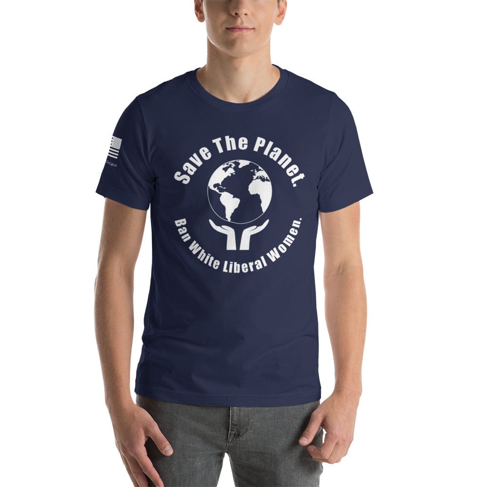FreedomKat Designs, LLC Navy / S Ban White Liberal Women T-Shirt