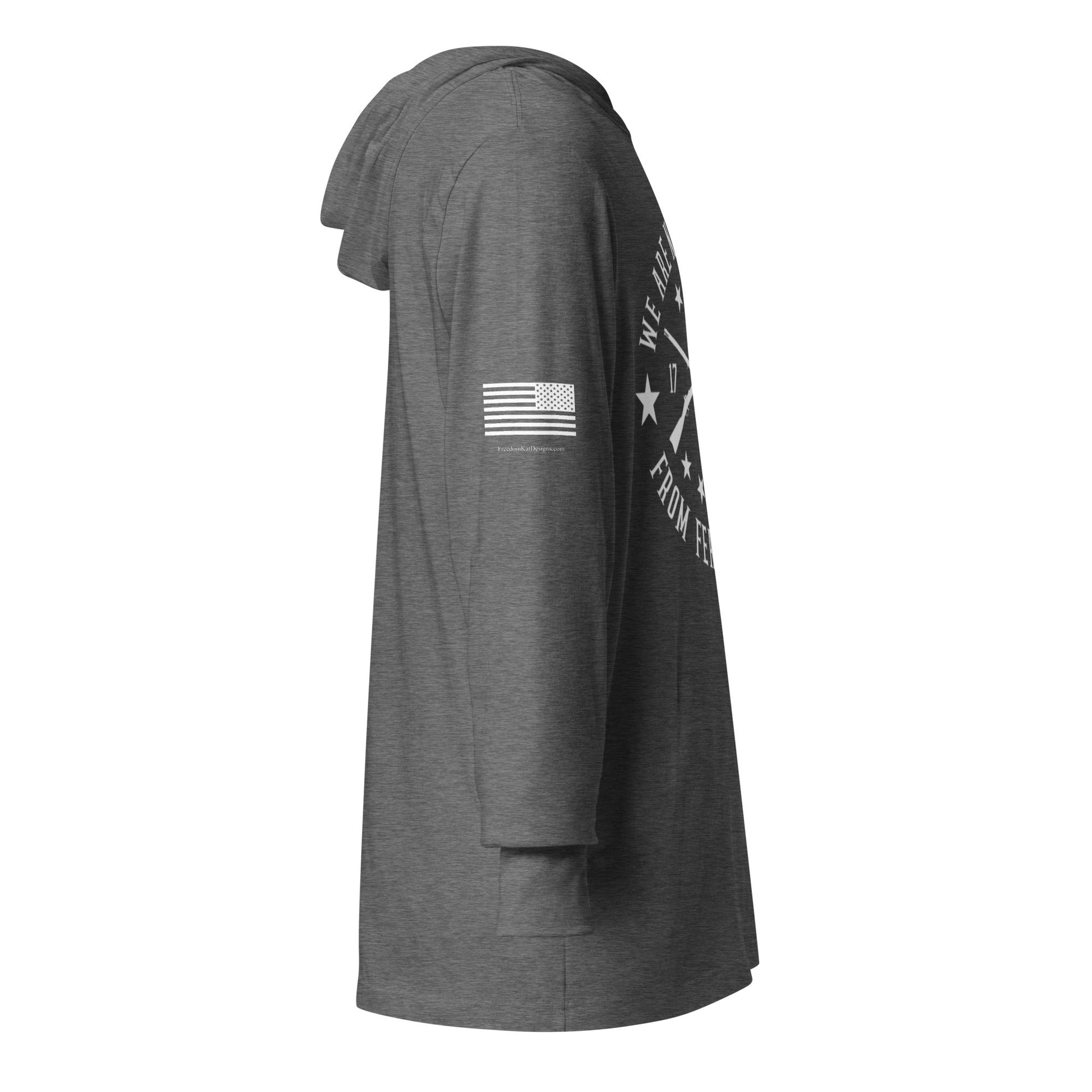 FreedomKat Designs, LLC We Are Not Descended Hooded long-sleeve tee