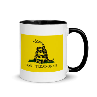 FreedomKat Designs Mug Black Gadsden Flag Mug