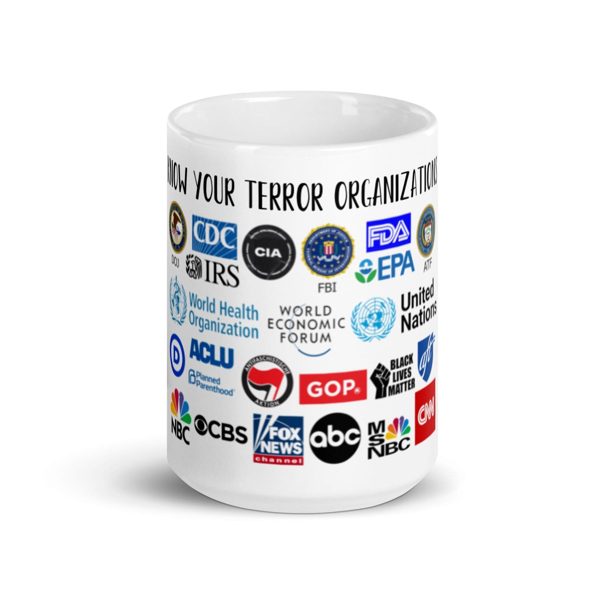 FreedomKat Designs Mug Know Your Terror Organizations Mug