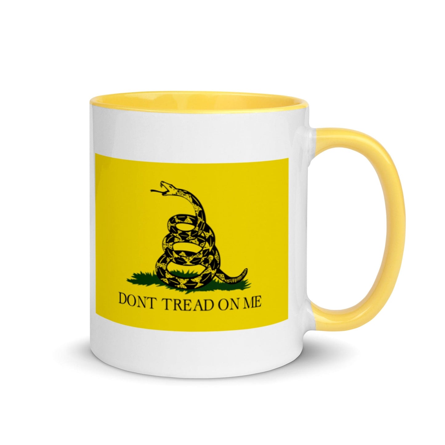 FreedomKat Designs Mug Yellow Gadsden Flag Mug