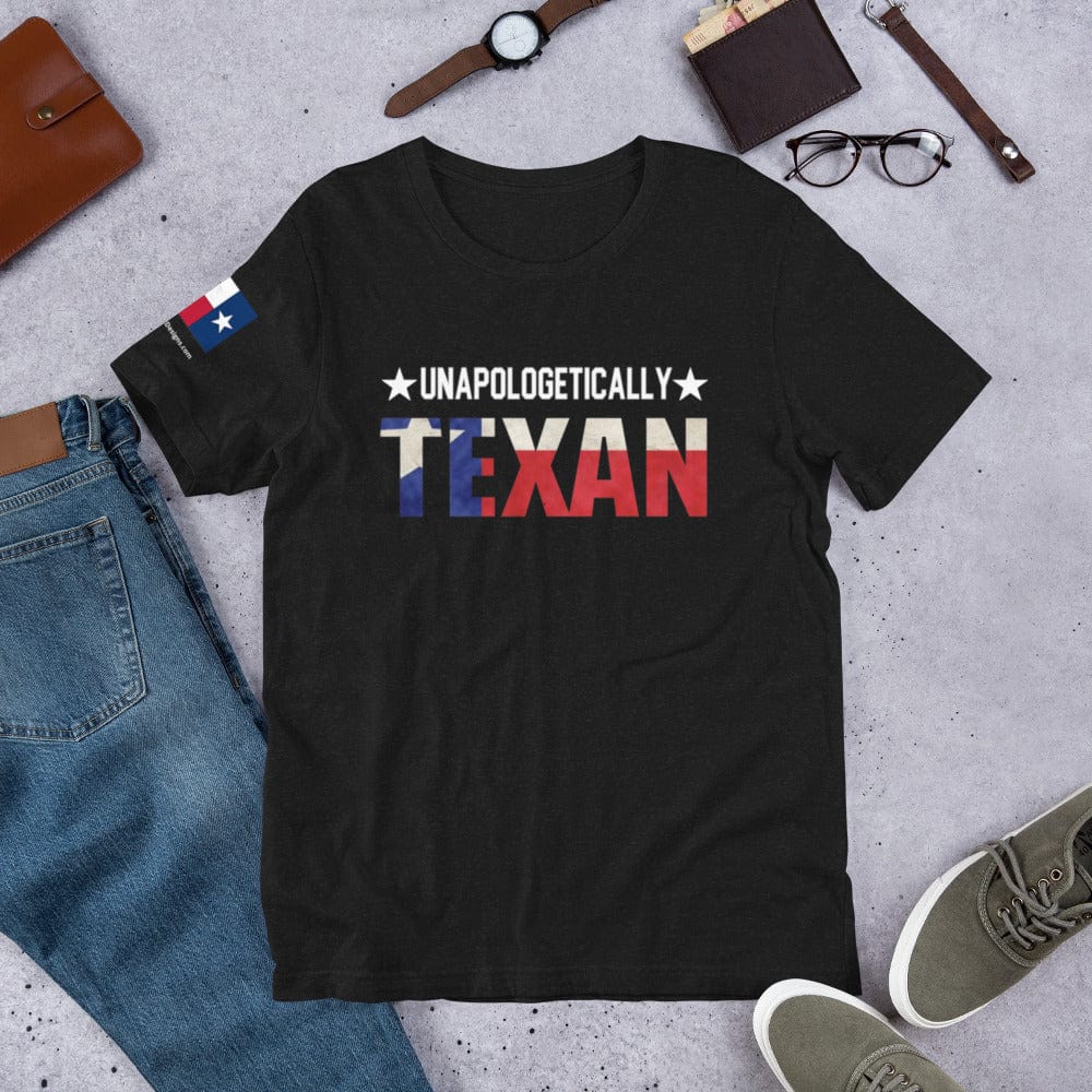 FreedomKat Designs T-Shirt Black Heather / S Unapologetically Texan T-Shirt