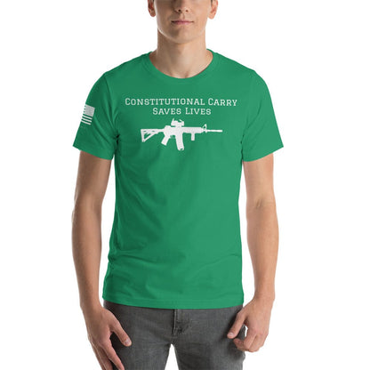 FreedomKat Designs T-Shirt Constitutional Carry Saves Lives (AR)