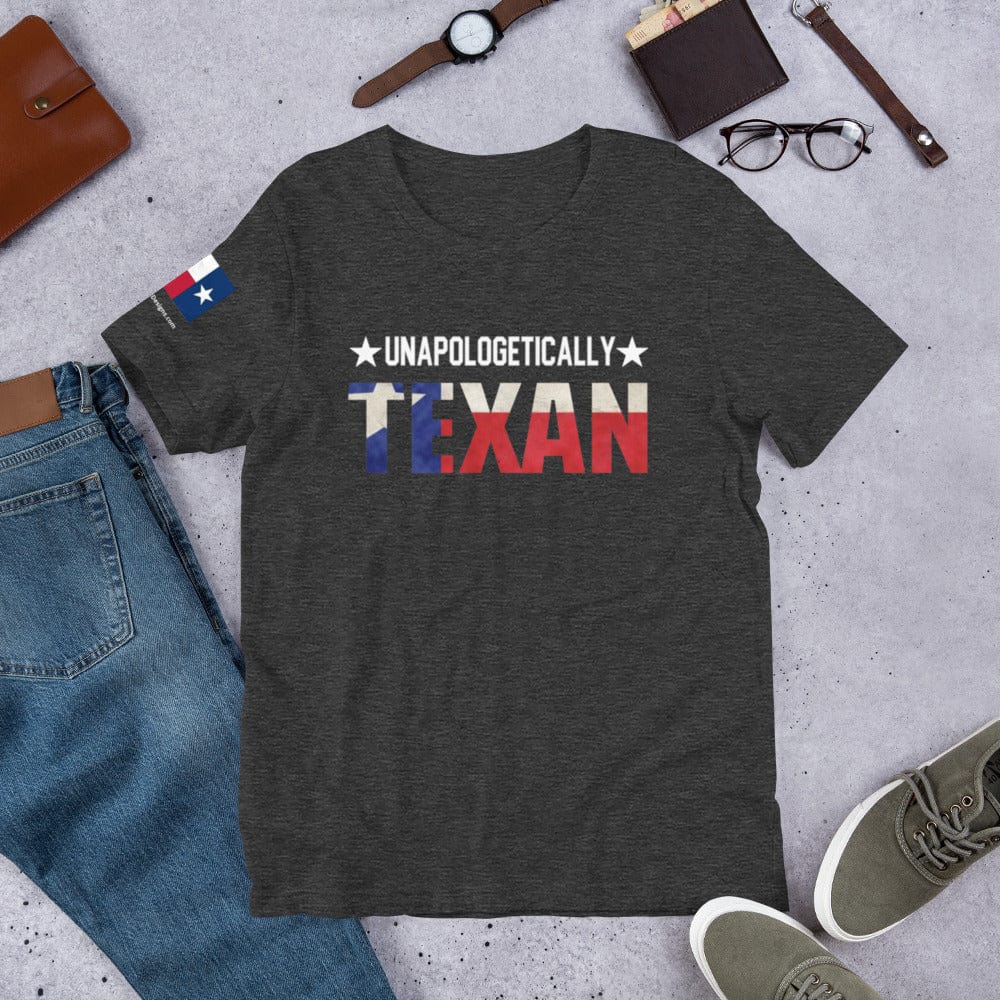 FreedomKat Designs T-Shirt Dark Grey Heather / S Unapologetically Texan T-Shirt