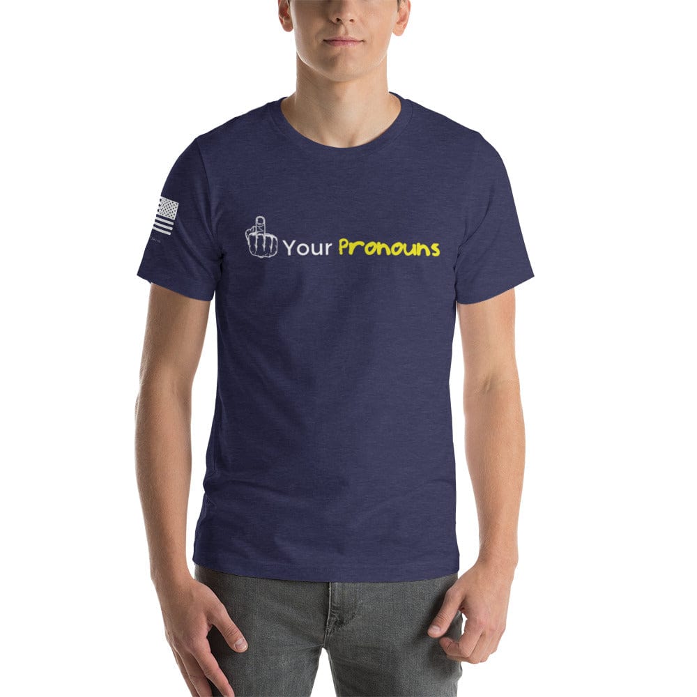 FreedomKat Designs T-Shirt Heather Midnight Navy / S Pronouns T-Shirt