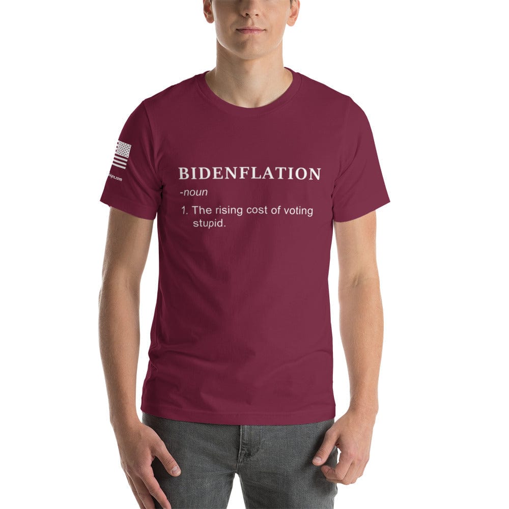 FreedomKat Designs T-Shirt Maroon / S Bidenflation T-Shirt