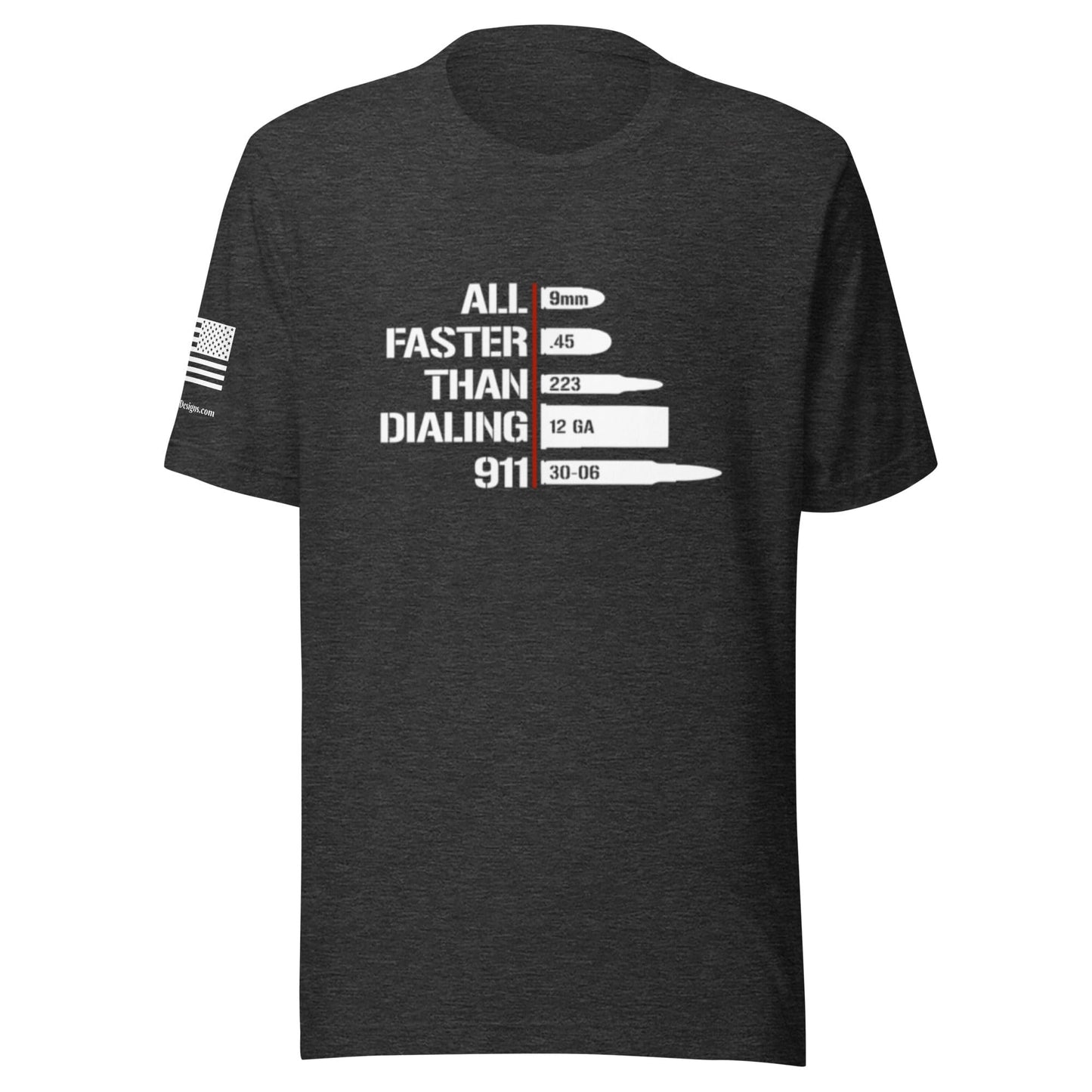 FreedomKat Designs T-Shirt - Twitter Dark Grey Heather / S All Faster Than Dialing 911 t-shirt