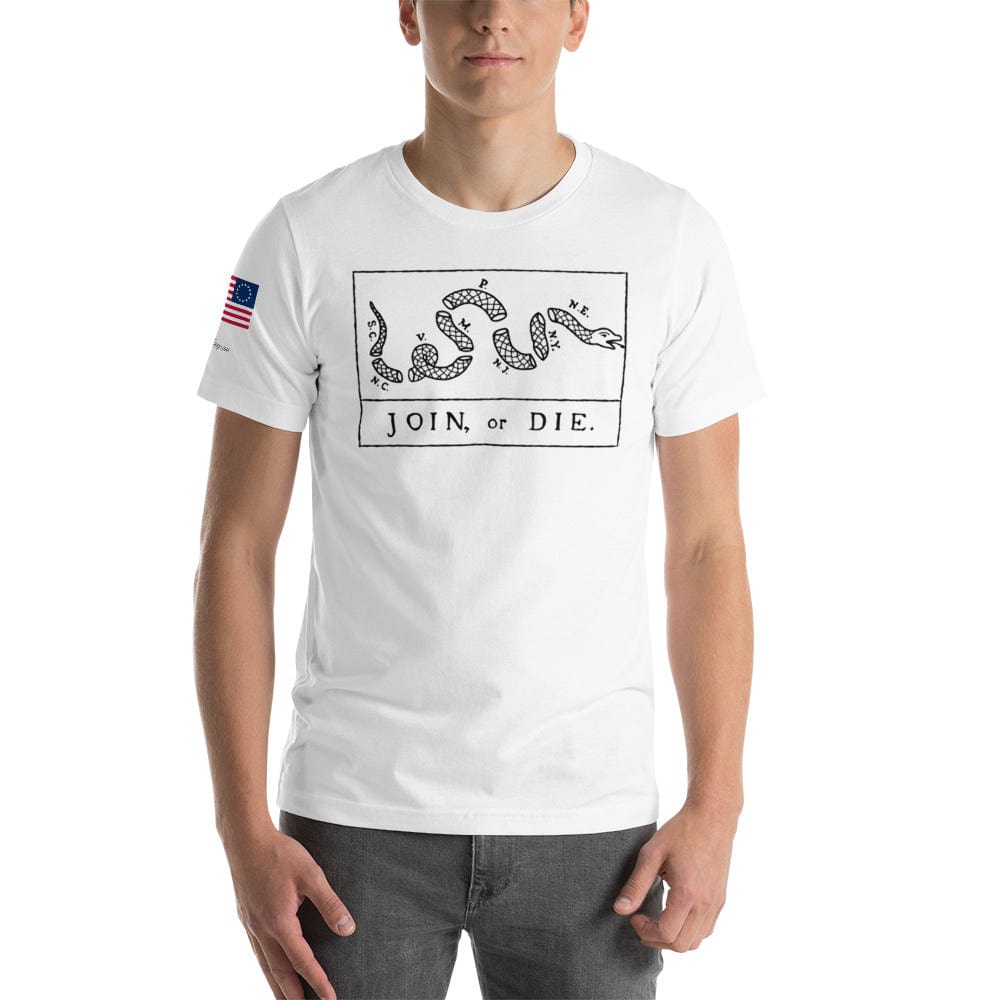 FreedomKat Designs T-Shirt White / S Join Or Die T-Shirt