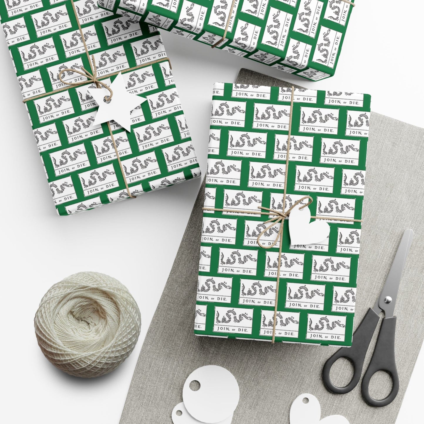 Printify Home Decor Join or Die Gift Wrap