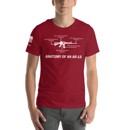 Anatomy of An AR-15 Unisex t-shirt