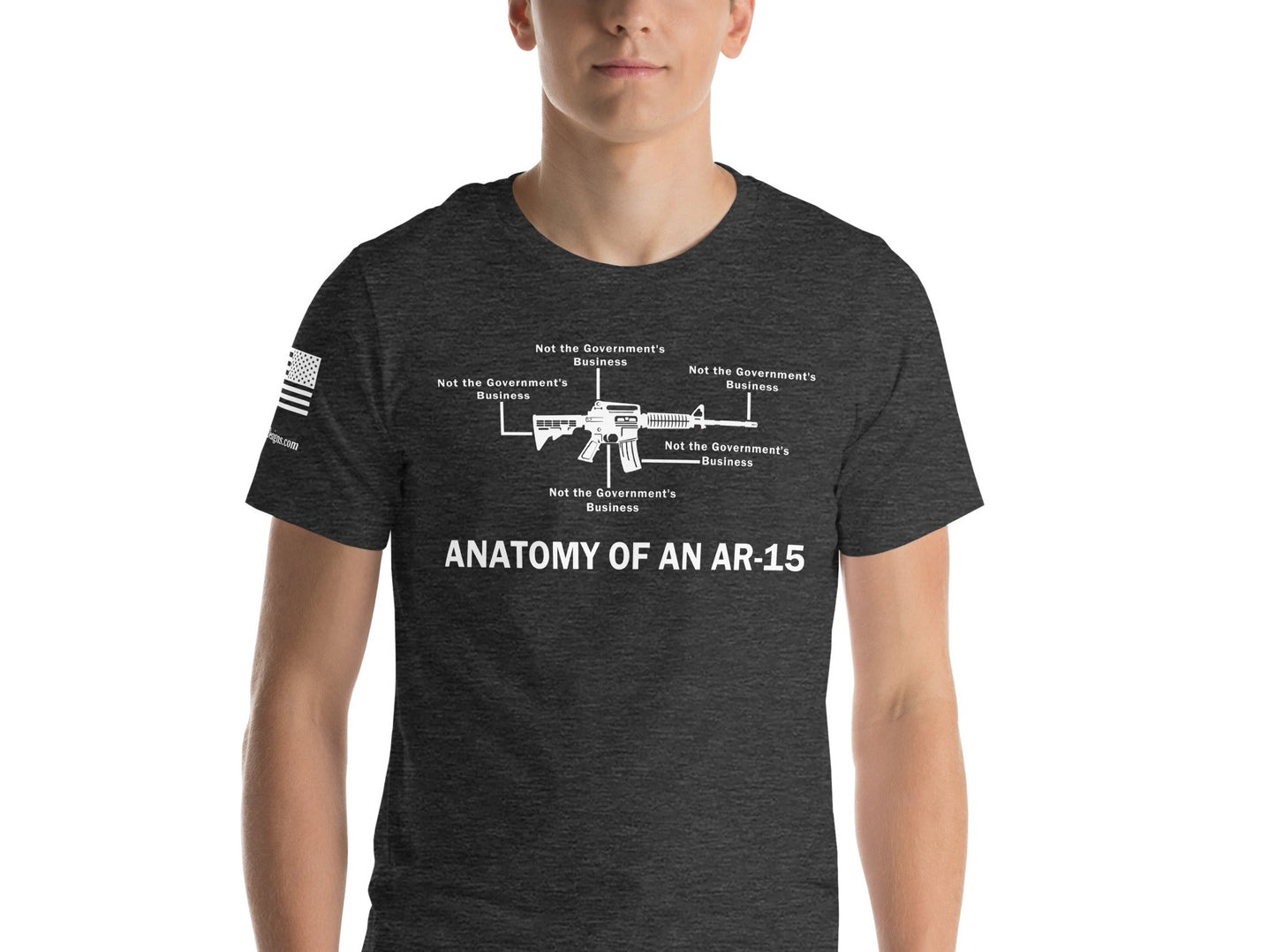 Anatomy of An AR-15 Unisex t-shirt